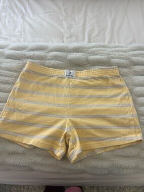 Parke Yellow Striped Women's Lounge Shorts